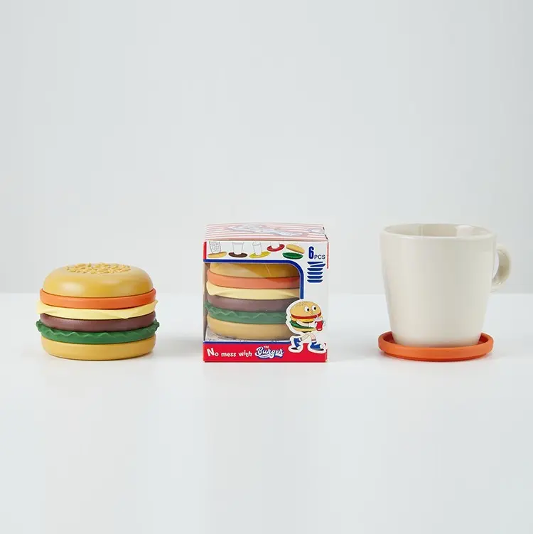 The Burger Coaster漢堡造型杯墊組 6件套組 圖 2