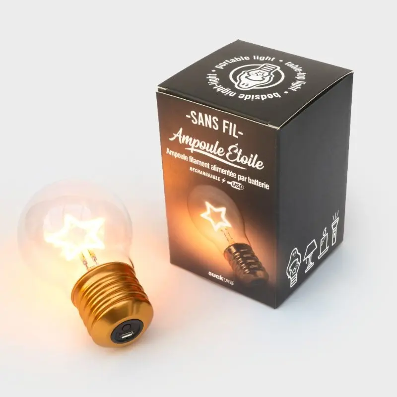 Cordless Star Lightbulb充電式LED霓虹造型燈泡（五角星） 圖 3