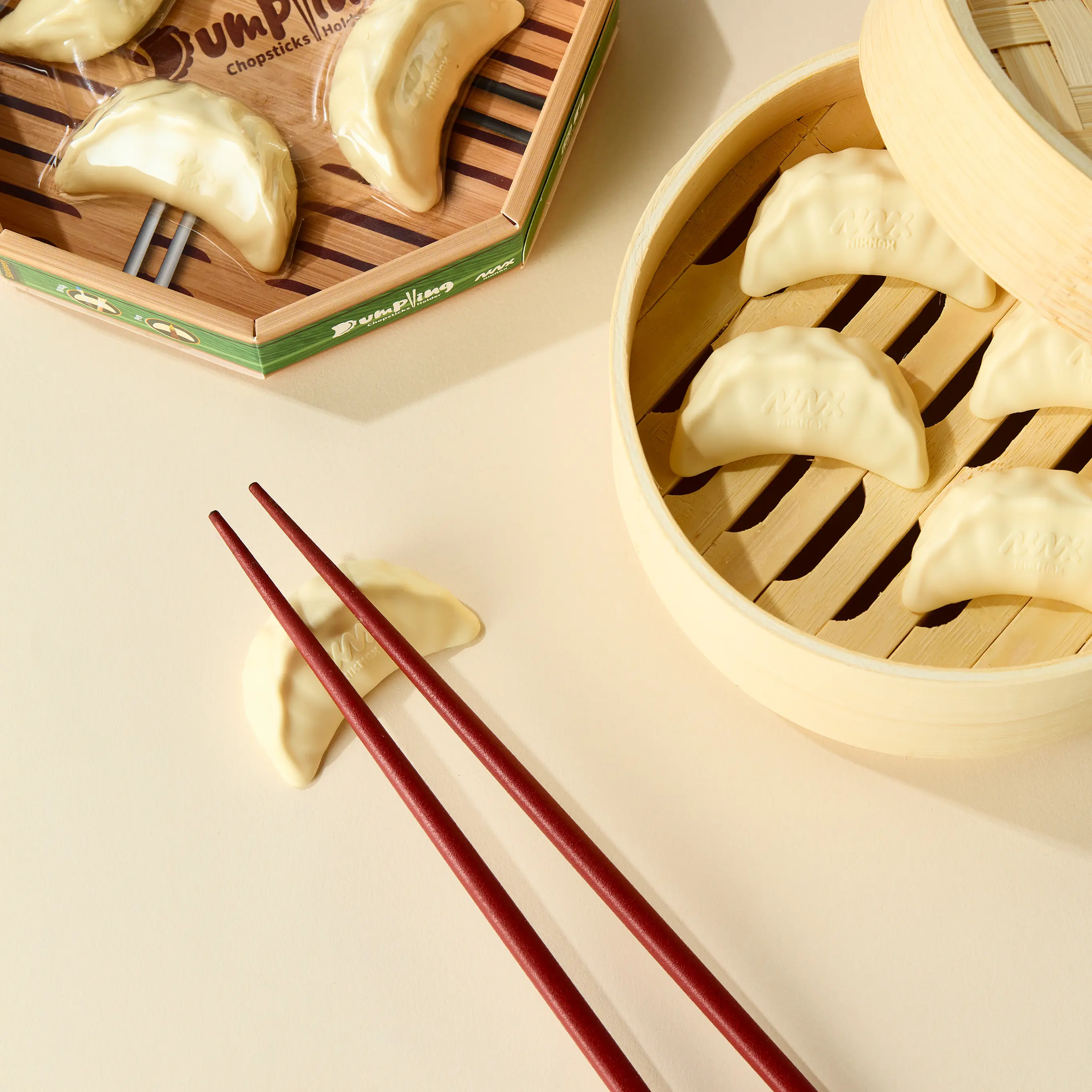 Dumpling Chopsticks Holder水餃造型多用途筷架 4件套組 圖 4