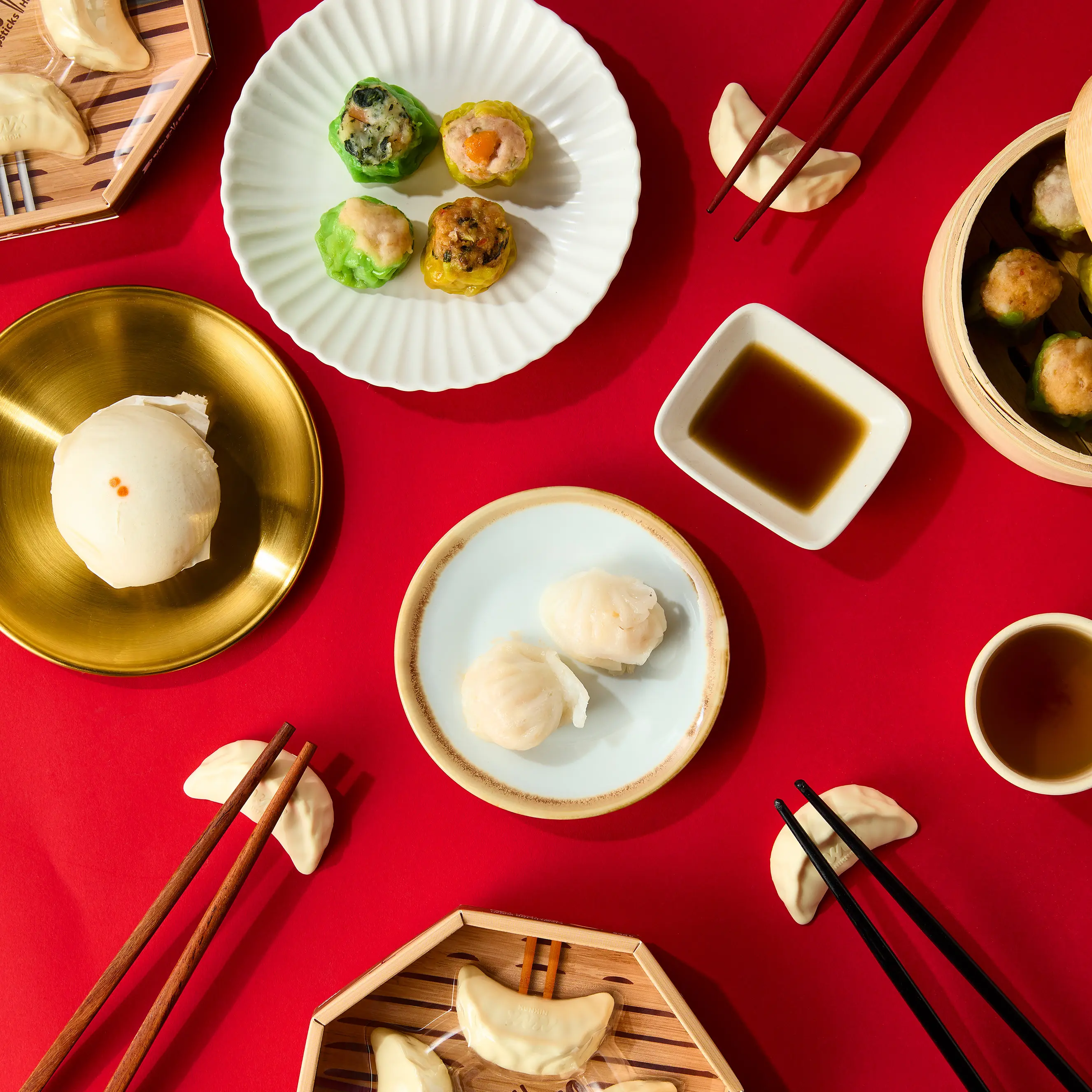 Dumpling Chopsticks Holder水餃造型多用途筷架 4件套組 圖 2