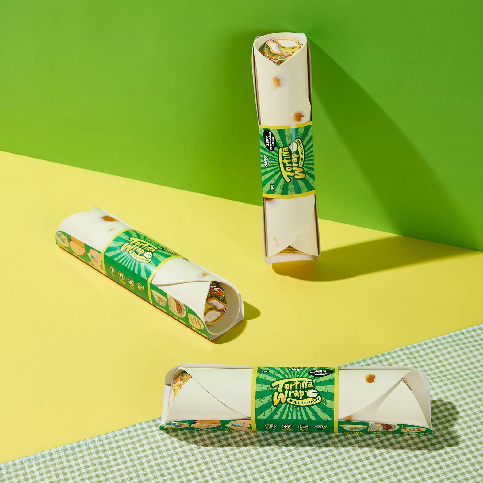 Tortilla Wrap Multi-use Trivet 墨西哥薄餅造型隔熱墊 圖 2