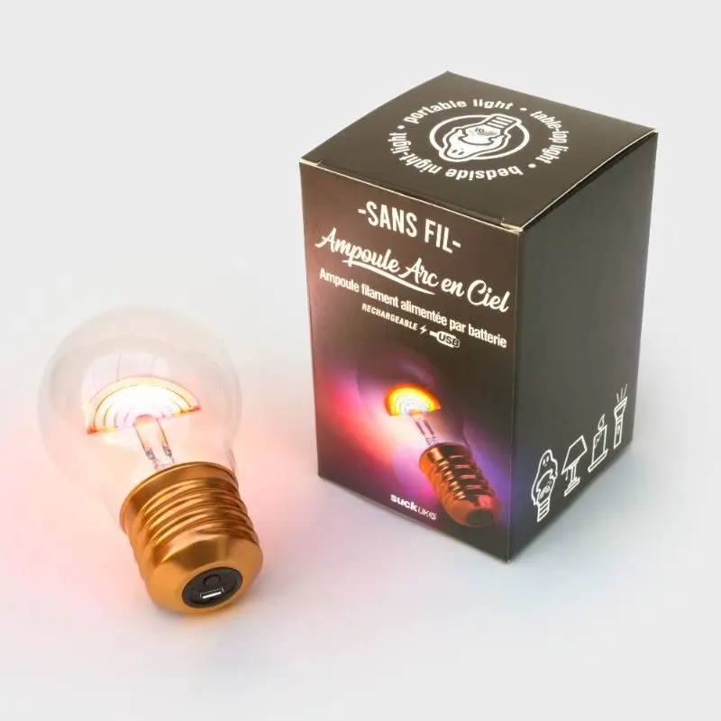 Cordless Lightbulb充電式LED霓虹造型燈泡（彩虹） 圖 3